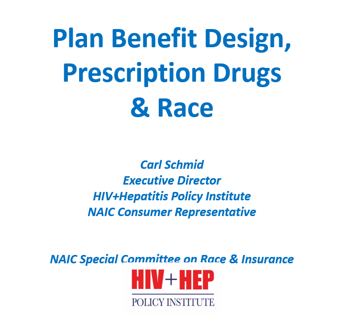 Plan benefit design, prescription drugs, and race