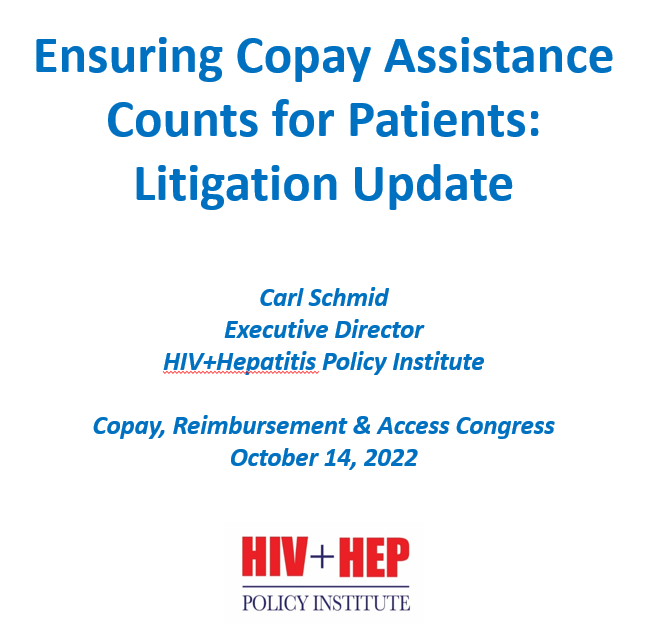 Ensuring copay assistance counts for patients: Litigation update