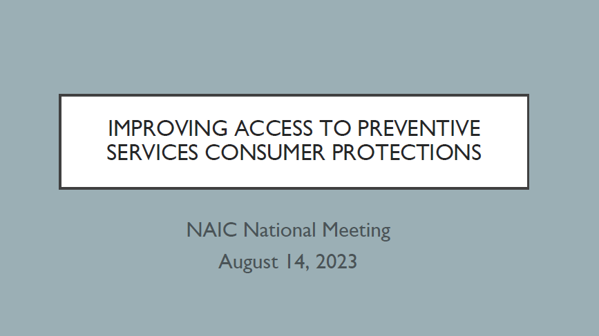 Improving access to preventive services consumer protections