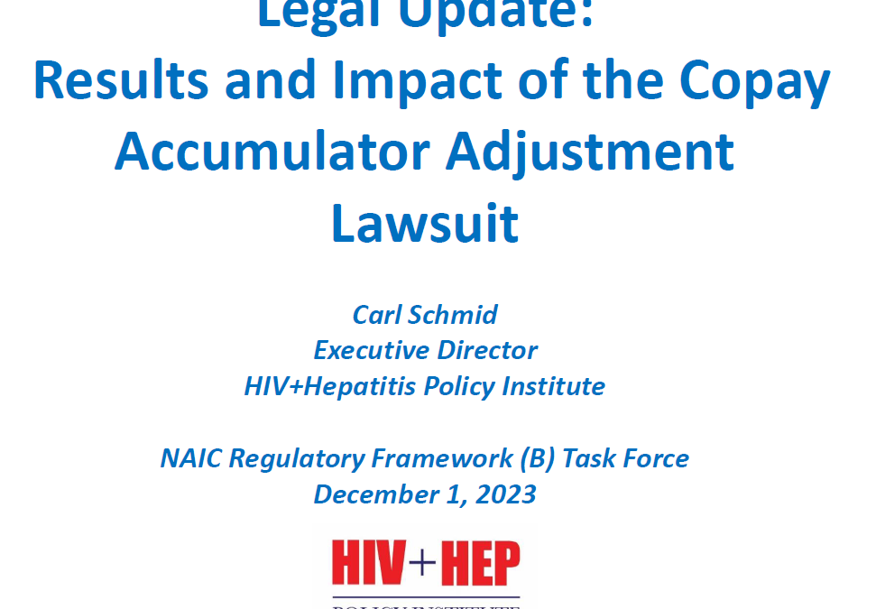 Legal update: Results and impact of the copay accumulator adjustment lawsuit